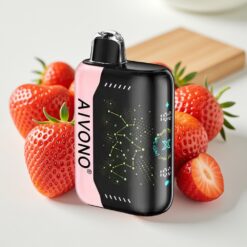 Aivono AIM BOOM 25000 Puffs Wegwerp Vape Aardbei B Pop – 0-5% Nicotine, 650mAh, Type-C
