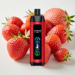 Aivono AIM FATPRO 22000 Puffs Wegwerp Vape Aardbei Punch – 28ml E-liquid, 0.6 ohm Mesh Coil, 0-5% Nicotine, 600mAh, Dual Modes