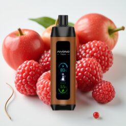 Aivono AIM FATPRO 22000 Puffs Wegwerp Vape Kers Framboos met 28ml E-liquid, 0.6 ohm Mesh Coil en Dual Modes