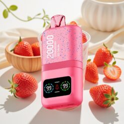 Aivono AIM MAGIC 20000 Puffs Wegwerp Vape - 26ml E-liquid, Dual Mesh Coils, LCD-scherm, Type-C Oplaadbaar, Aardbei Roomijs