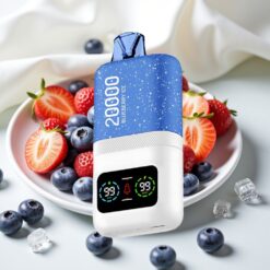 Aivono AIM MAGIC 20000 Puffs Wegwerp Vape Blauwe Bes IJs – 26ml E-liquid, Dual Mesh Coils, LCD, Type-C