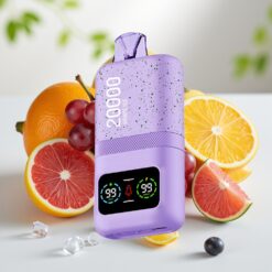 Aivono AIM MAGIC 20000 Puffs Wegwerp Vape Druiven IJs – 26ml E-liquid, Dual Mesh Coils, LCD Display, Type-C Oplaadbaar