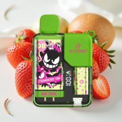 Aivono AIM-TANK 9500 Puffs 18ml 650mAh LCD Aardbei Kiwi Wegwerp Vape