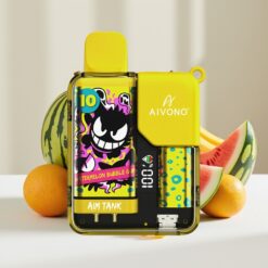 Aivono AIM-TANK 9500 Puffs Wegwerp Vape Watermeloen Bubble Gum – 18ml Vloeistof, 650mAh Batterij, LCD-scherm