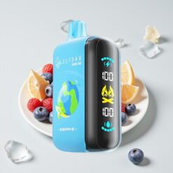 ELF BAR RAYA D3 25000 Puffs Wegwerp Vape Blauwe Bes IJs met 850mAh Oplaadbare Accu en 23ml Vloeistof