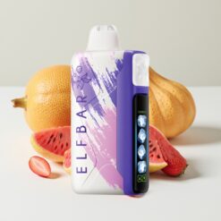 Elf Bar Ice King 40000 Puffs Herlaadbare Disposable Vape met 20ml E-Liquid en 5% Nicotine – Zure Aardbei Drakenfruit