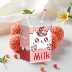 LAVIE Milk 7000 Puffs Wegwerp Vape Lychee Ijs – 16ML, 600mAh, Type C
