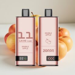 Lavie Cube 20000 Puffs Wegwerp Vape Dubbel Appel – 28ML Vloeistof, 5% Nicotinezout, Type C Opladen