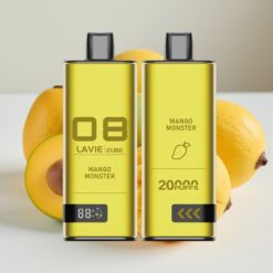 Lavie Cube 20000 Puffs Wegwerp Vape Mango Monster – 28ML Vloeistof, 5% Zout Nicotine, Type C Opladen