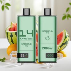 Lavie Cube 20000 Puffs Wegwerp Vape Watermeloen IJs – 28ML, 2%/5% Nicotine, Type C Opladen