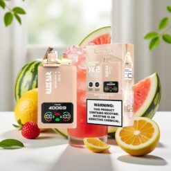 Razz Bar 40000 Puffs Wegwerp Vape WATERMELOEN IJS & COLA IJS met Power Screen Display, 1.0Ω×2 Mesh Coil en Type-C Port