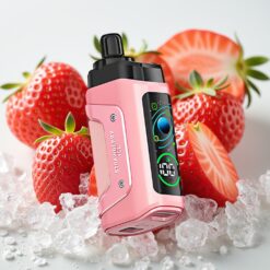 Razz Bar 45000 Puffs Wegwerp Vape Aardbeienijs met 20 mg/ml Nicotine, 1.0 Ohm Mesh Coil en Type-C Oplaadbaar