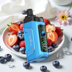 Razz Bar 45000 Puffs Wegwerp Vape Blauwe Bes Ijs met 1.0 Ohm Mesh Coil en Aanpasbare Luchtstroom