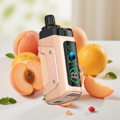 Razz Bar 45000 Puffs Wegwerp Vape Sappige Perzik IJs met 1,0 Ohm Mesh Coil en Aanstelbare Luchtstroom