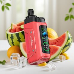 Razz Bar 45000 Puffs Wegwerp Vape Watermeloen IJs met 20 mg/ml Nicotine, 1.0 Ohm Mesh Coil en Type-C Oplaadbaar