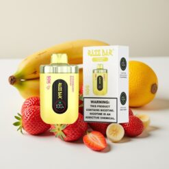 Razz Bar 50K Puffs Wegwerp Vape Aardbei Banaan – 50000 Puffs, 1.0 Ohm Mesh Coil, Type-C Oplaadbaar