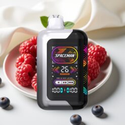 SMOK SPACEMAN SP40000 Zero Nicotine Disposable - 20ml 0% Nicotine Zout, 1000mAh Oplaadbaar, 4 Vermogensmodi, Dynamisch Licht, 2.28" Scherm - Blackberry Razz