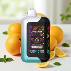 SMOK SPACEMAN SP40000 Zero Nicotine Disposable - 20ml 0% Nicotine Zout, 1000mAh Oplaadbare Wegwerp Vape met 4 Vermogensmodi en 4 IJskrachtniveaus