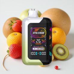SMOK SPACEMAN SP40000 Zero Nicotine Disposable - 20ml, 1000mAh, 4K Puffs, LED Scherm, Aardbeien-Kiwi Smaak