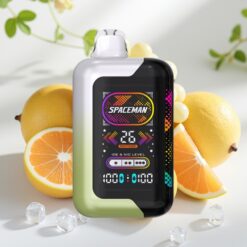 Spaceman SP40000 Nicotinevrije Disposable – Witte Druif IJs – 20ml – 0% Nicotine – 40000 Puffs – 1000mAh – Type-C Opladen – 4 Vermogensstanden