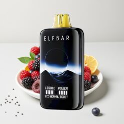 Elfbar Moonnight 40000 Puffs – 22ml E-Liquid, 1000mAh Oplaadbaar, Type-C, Zwarte Bes IJs