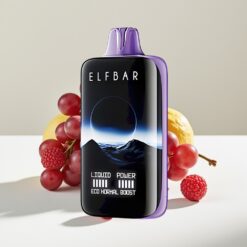 Elfbar Moonnight 40000 Puffs Druif Framboos – 22ml Vloeistof, 1000mAh Oplaadbaar, Mesh Coil
