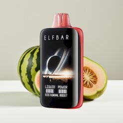 Elfbar Moonnight 40000 Puffs Watermeloen Cantaloupe Guava – 22ml Vloeistof, 1000mAh Oplaadbaar, Mesh Coil